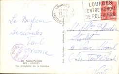 CPA Les Hautes Pyrenees Lourdes vue Piongeante sur la Basilique 