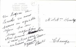 CPA Lourdes la Basilique la Grotte 