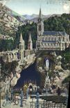 CPA Lourdes la Grotte et la Basilique 