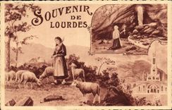 CPA Souvenir de Lourdes 
