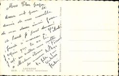 CPA Lourdes La Grotte miraculeuse 