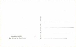 CPA Lourdes La Grotte et Basilique 