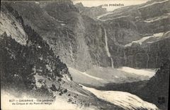 CPA Les Pyrenees Gavarnie vue generale du Cirque et du Pont de Neige 