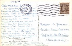 CPA Pyrenees Ocean Lourdes Vue sur le Gave et la Basilique 