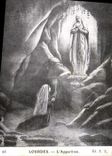 CPA Lourdes L'Apparition 