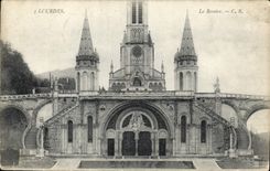 CPA Lourdes Le Rosaire 