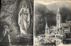 CPA Lourdes La Basilique 