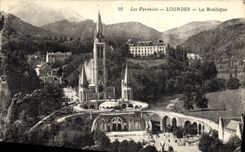 CPA Les Pyrenees Lourdes La Basilique 