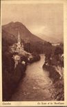 CPA Lourdes Le Gave et la Basilique 