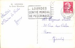 CPA Lourdes La Grotte Miraculeuse 