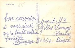 CPA Souvenir de Lourdes 
