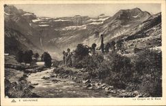 CPA Gavarnie Le Cirque et le Gave 