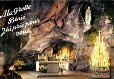 CPA Lourdes La Grotte Miraculeuse 