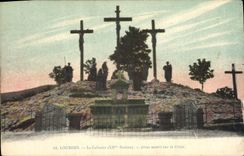 CPA Lourdes Le Calvaire XII Station 