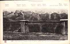 CPA Les Hautes Pyrenees Vue prise de l'Observatoire du Pic du Midi 