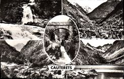 CPA Cauterets Cascade du Pont d'Espagne vue generale 