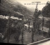 CPA Les Pyrenees St Sauveur et la Route de Gavarnie 