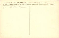 CPA Luz St Sauveur H P La vallee vers Lourdes vue de la terrasse Pintat 