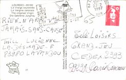 CPA Lourdes La Vierge Couronne 