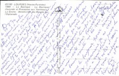 CPA Lourdes Hautes Pyrenees La Basilique illuminee et Procession aux flambeaux la grotte Benediction