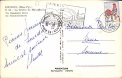 CPA Lourdes Htes Pyr La Grotte de Massabielle 