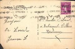 CPA Lourdes la Basilique et le Monument interallie vus du Chateau Fort 