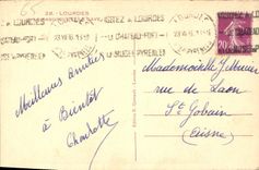 CPA Lourdes La Basilique et le Gave 