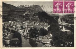 CPA Lourdes vue generale prise du Chateau Fort 