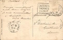 CPA Cauterets vue generale prise de la Reine Hortense 