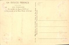 CPA La Douce France Les Pyrenees Pic du Midi de Bigorre l'Observatoire et le Mont Perdu 