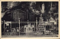 CPA Lourdes La Grotte Miraculeuse 