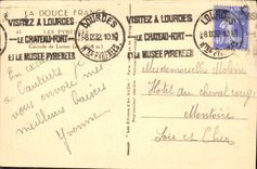 CPA La Douce France Les Pyrenes Cascade de Lutour 