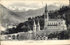 CPA Lourdes Vue laterale 