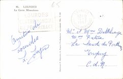 CPA Lourdes La Grotte Miraculeuse 