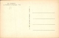 CPA Lourdes La Grotte et la Basilique 