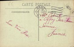 CPA Lourdes La Grotte de Rots a ses pieds j'ai prie pour vous 