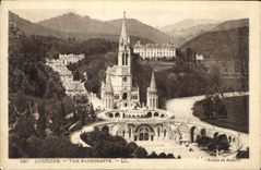CPA Lourdes Vue prongeante 