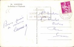 CPA Lourdes La Basilique et l'Esplanade 