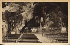 CPA Lourdes La Grotte Miraculeuse 