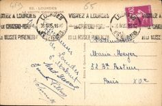 CPA Lourdes La Grotte Miraculeuse 