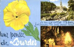 CPA Souvenir de Lourdes 