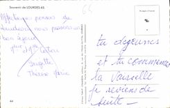 CPA Souvenir de Lourdes 