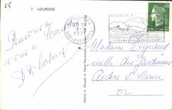 CPA Souvenir de Lourdes 