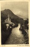 CPA Lourdes Le Gave et la Basilique 