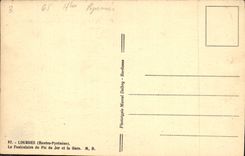 CPA Lourdes Hautes Pyrenees Le Funiculaire du Pic du Jer et la Gave 