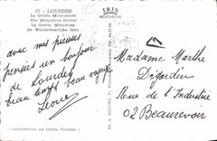 CPA Lourdes La Grotte Miraculeuse 