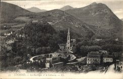 CPA Lourdes La Basilique et le Calvaire 