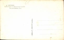 CPA Lourdes La Basilique et le Monument Interallie vues du Chateau Fort 