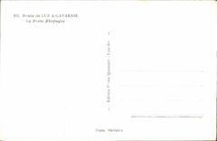 CPA Route de Luz a Gavarnie La Porte d'Espagne 