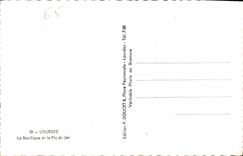 CPA Lourdes La Basilique et le Pic du Jer 